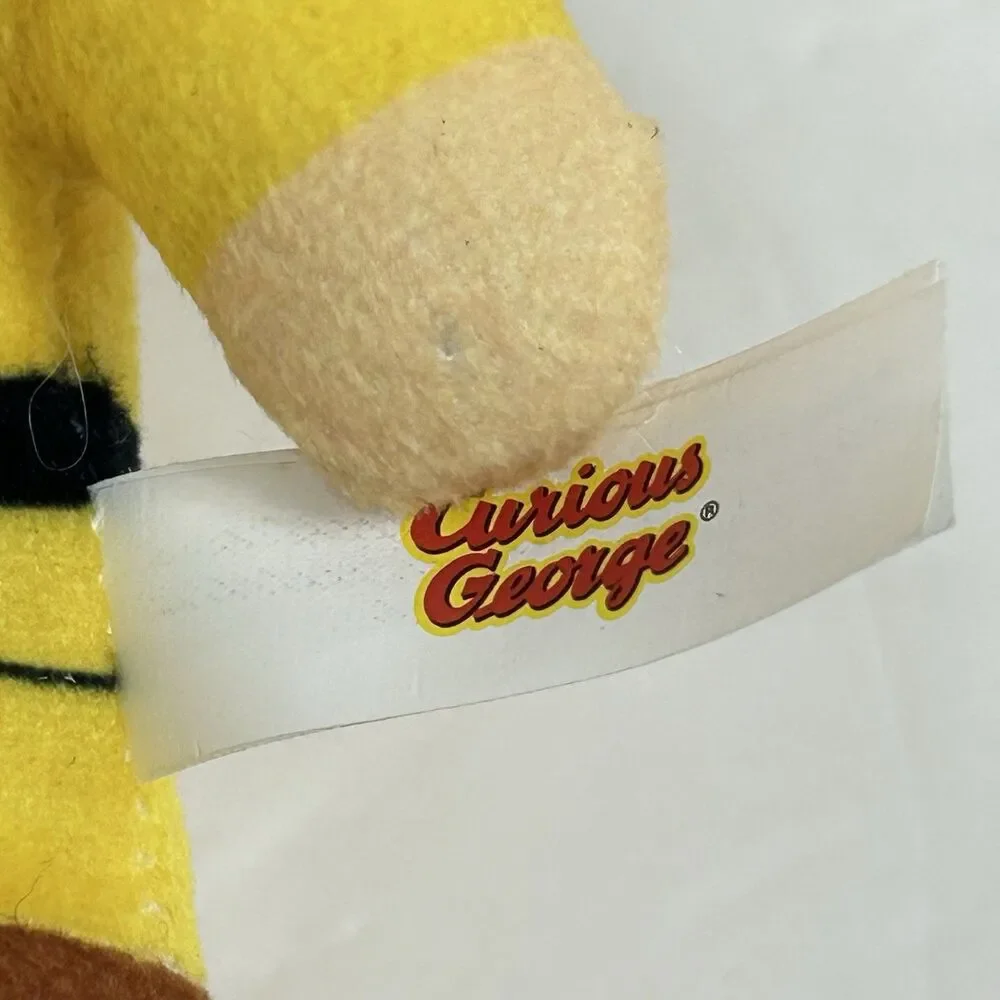 Curious George The Man In The Yellow Hat 13” Plush Big Head Polka Dot Tie 2025